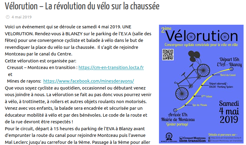 linformateurdebourgogne.com - Vélorution - La révolution du vélo sur la chaussée - 04/05/2019
